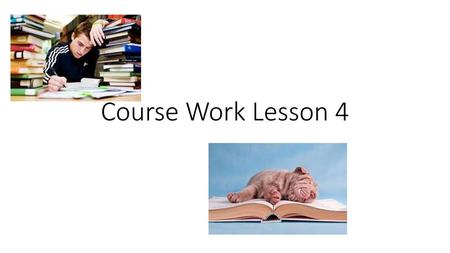 Course Work Lesson 4.