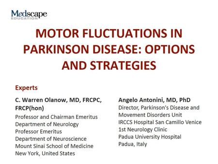 Motor Fluctuations in Parkinson Disease: Options and Strategies