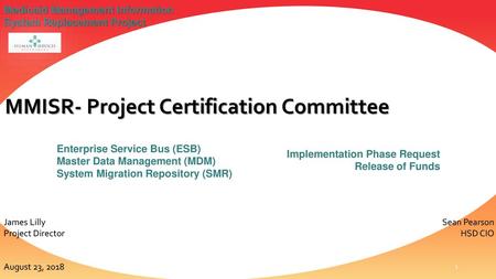 MMISR- Project Certification Committee