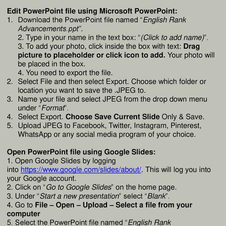 Edit PowerPoint file using Microsoft PowerPoint: 