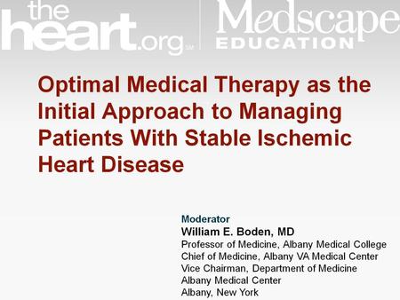 Dual Goals for the Management of Stable Ischemic Heart Disease (SIHD)