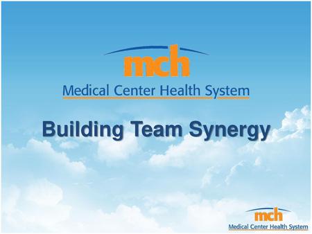 Building Team Synergy.