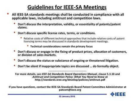 Guidelines for IEEE-SA Meetings