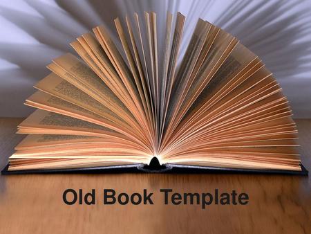 Old Book Template.