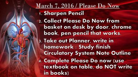 March 7, 2016 / Please Do Now Sharpen Pencil