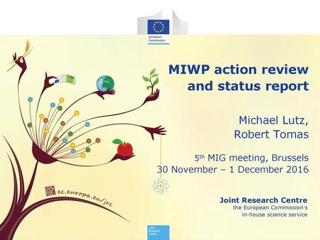MIWP action review and status report