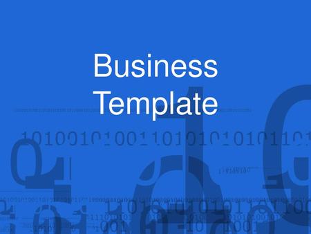 Business Template.