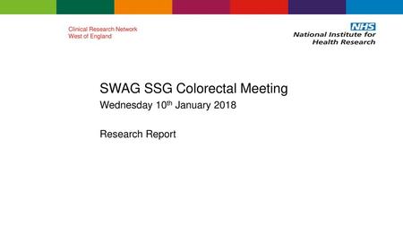 SWAG SSG Colorectal Meeting