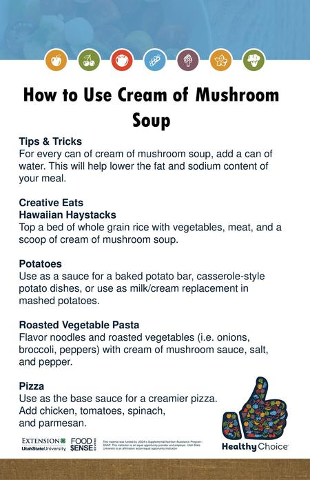 How to Use Cream of Mushroom Soup