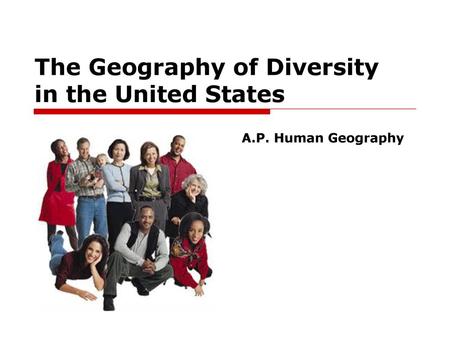 The Geography of Diversity in the United States