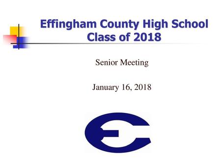 Effingham County High School Class of 2018