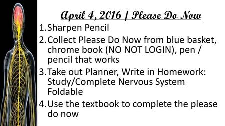 April 4, 2016 / Please Do Now Sharpen Pencil