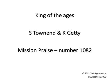 Mission Praise – number 1082