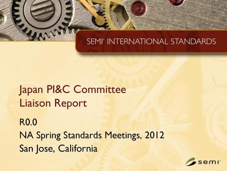 Japan PI&C Committee Liaison Report