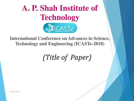 A. P. Shah Institute of Technology