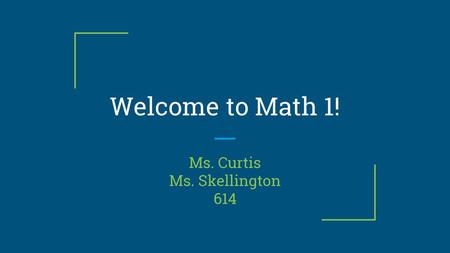 Ms. Curtis Ms. Skellington 614
