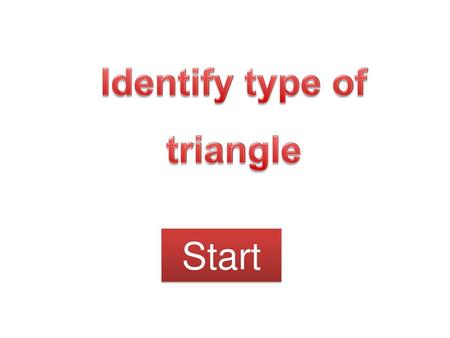 Identify type of triangle