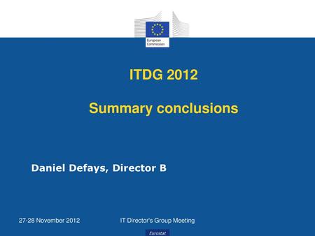 ITDG 2012 Summary conclusions