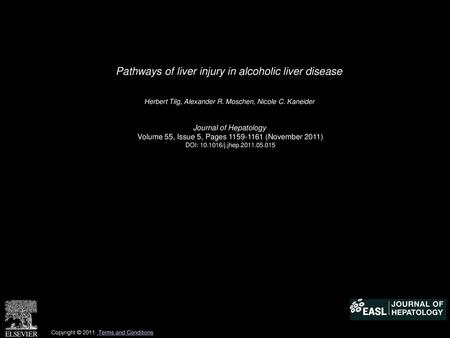 Pathways of liver injury in alcoholic liver disease