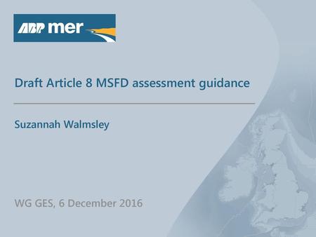 Draft Article 8 MSFD assessment guidance
