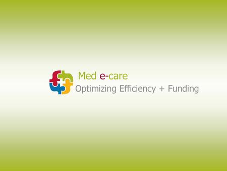 Optimizing Efficiency + Funding