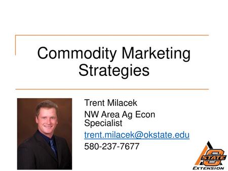 Commodity Marketing Strategies