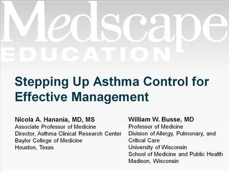 Stepping Up Asthma Control for Effective Management