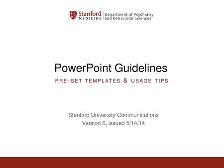 PowerPoint Guidelines
