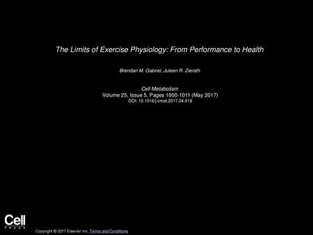 The Limits of Exercise Physiology: From Performance to Health