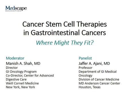 Cancer Stem Cell Therapies in Gastrointestinal Cancers