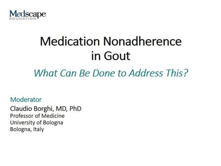 Medication Nonadherence in Gout