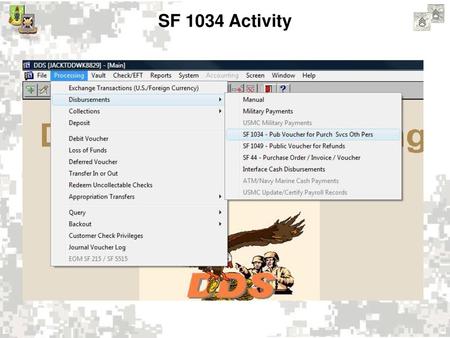 SF 1034 Activity.