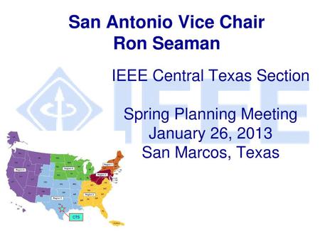 San Antonio Vice Chair Ron Seaman