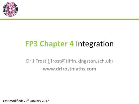 FP3 Chapter 4 Integration