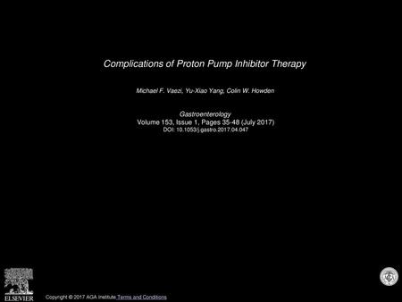 Complications of Proton Pump Inhibitor Therapy