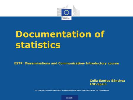 Documentation of statistics
