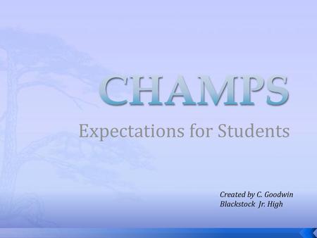 Expectations for Students