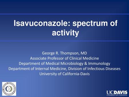 Isavuconazole: spectrum of activity