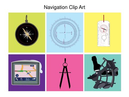 Navigation Clip Art N 270 90 W E 180 S A256 45 208 M Yards 2.50pm.