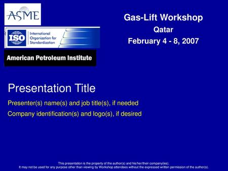 Presentation Title Presenter(s) name(s) and job title(s), if needed
