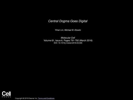 Central Dogma Goes Digital