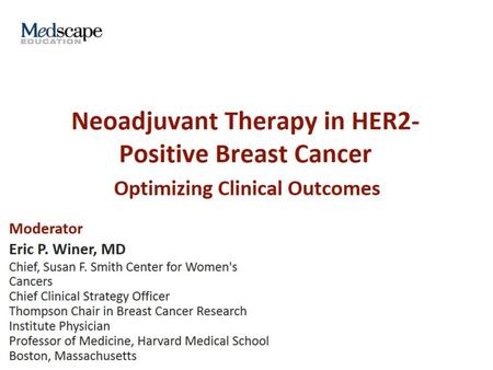 Neoadjuvant Therapy in HER2-Positive Breast Cancer