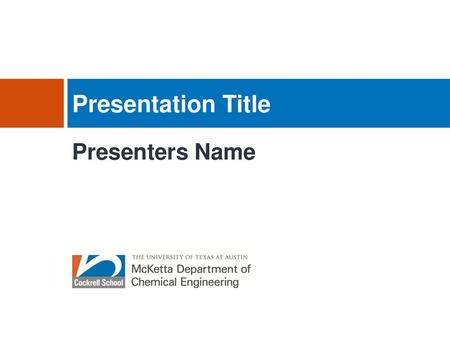 Presentation Title Presenters Name.