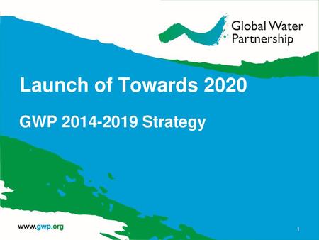 Launch of Towards 2020 GWP 2014-2019 Strategy.