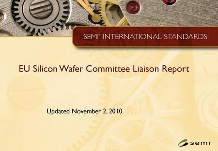 EU Silicon Wafer Committee Liaison Report