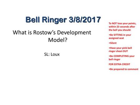 What is Rostow’s Development Model?