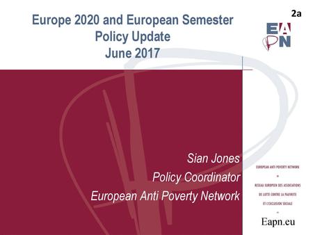 Europe 2020 and European Semester Policy Update June 2017