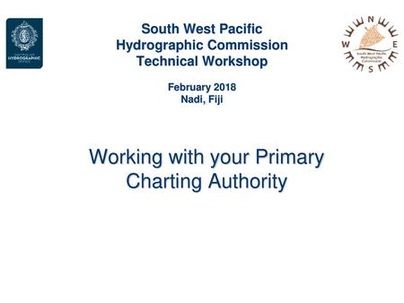 Working with your Primary Charting Authority