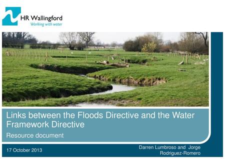 Links between the Floods Directive and the Water Framework Directive