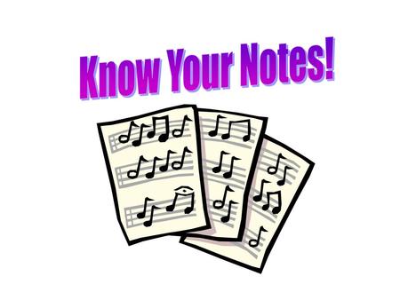 Know Your Notes!.